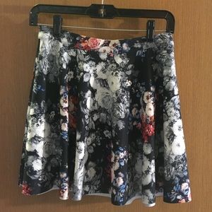 Floral skater skirt